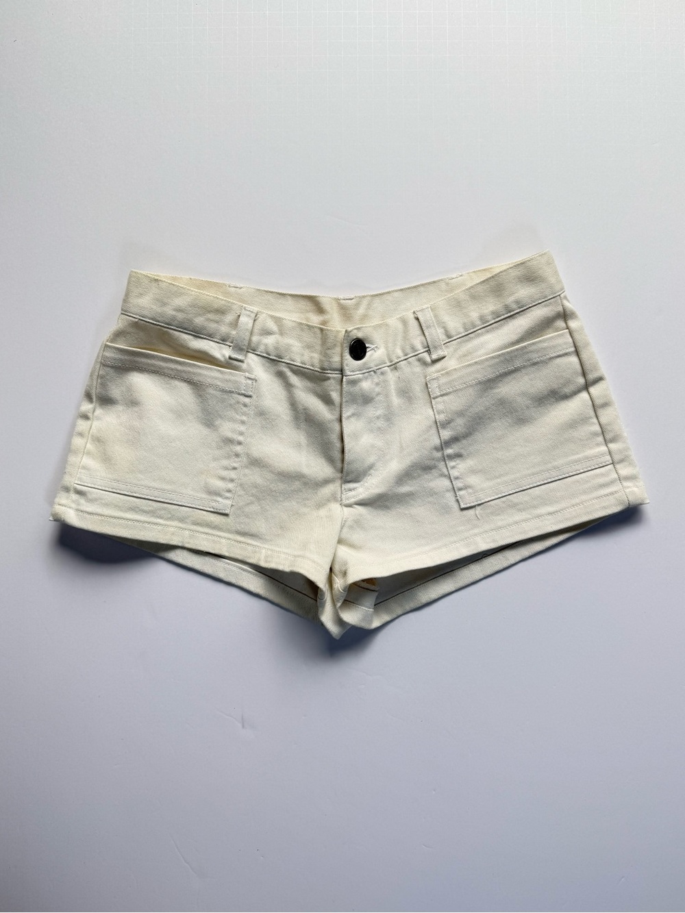 Vintage Women's Cream Casual Shorts - Swim Coverup